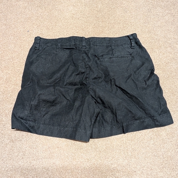 Level 99 Women's Bold Black Linen Blend Shorts Size 30 - Picture 2 of 9
